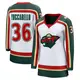 Women's Mats Zuccarello Minnesota Wild ＃36 Breakaway White 25th Anniversary Jersey